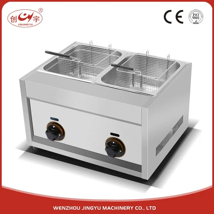 Chuangyu Zhejiang Factory Manufacture Good Quality Food Machinery Gas Deep Fryer