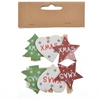 Wooden craft card photo memo picture holder decorative star tree heart shape Christmas clips