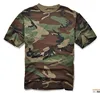 Wholesale custom logo100% cotton collarless o neck short sleeves military men camouflage custom t shirt