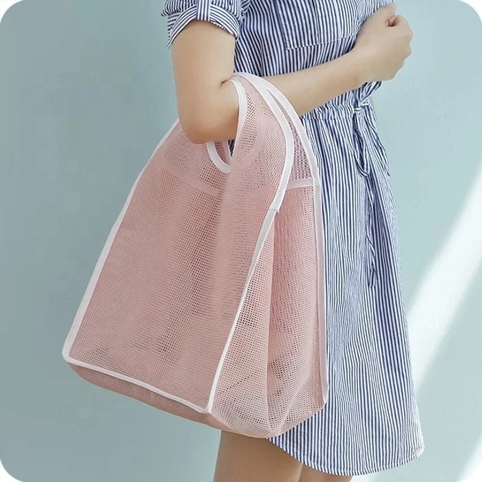 New Mesh Handbag Women Large Tote Hollow-out Shoulder Bag Summer Hot Beach Bag, Black, blue
New Mesh Handbag Women Large Tote Hollow-out Shoulder Bag Summer Hot Beach Bag, Black, blue