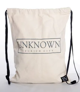 cotton fabric gift bag draw string custom logo cotton bag canvas