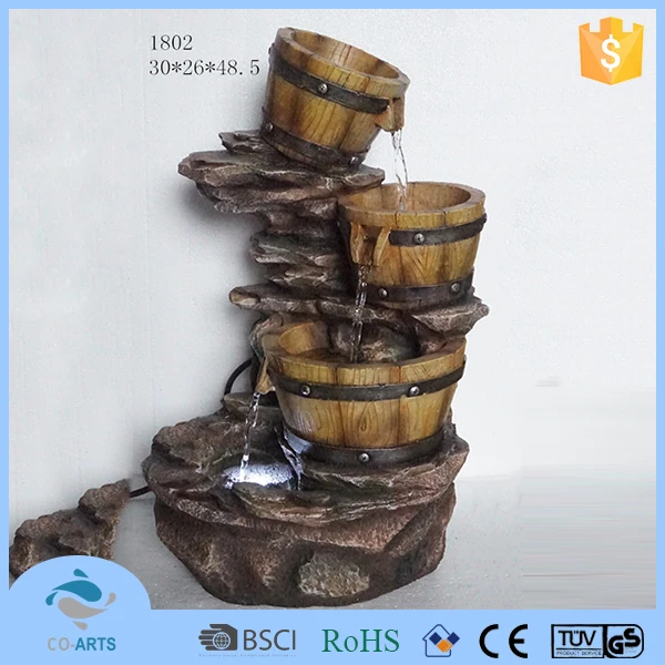 2015 Hot sale home decoration polyresin fountain water