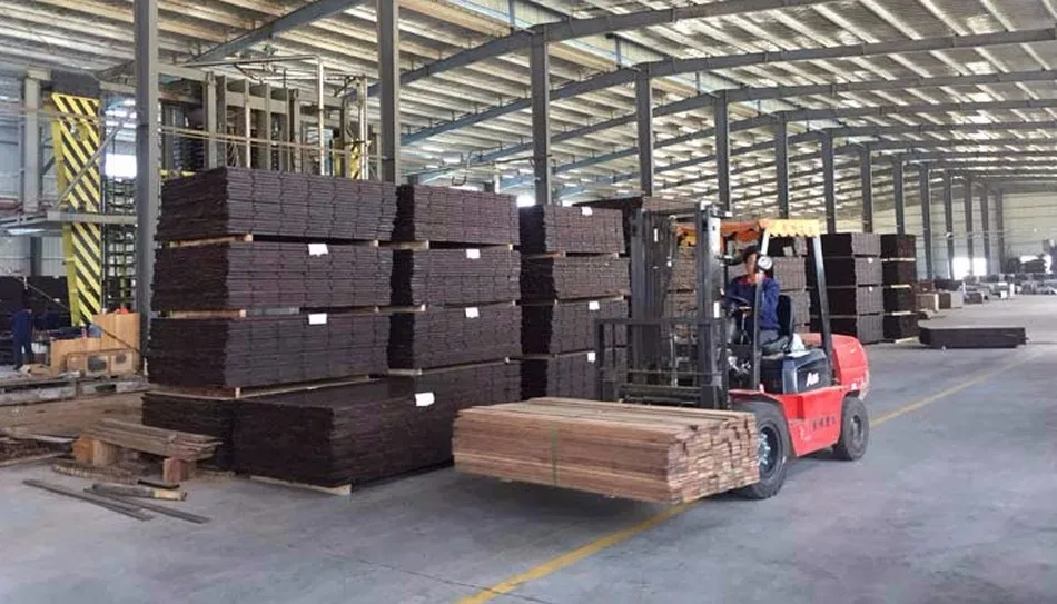 High anti-corrosion deep brown strand woven outdoor bamboo flooring