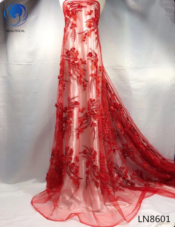 Beautifical 2018 african lace in korea china manufacturer wholesale 3d lace fabric french red french lace fabrics LN86, Customized
Beautifical 2018 african lace in korea china manufacturer wholesale 3d lace fabric french red french lace fabrics LN86, Customized