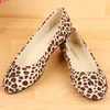 Europe and America latest design women shoes plus size leopard pretty sexy ladies flat shoes