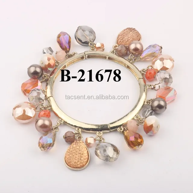 colorful crystal bead bracelet, fashion bracelets jewelry