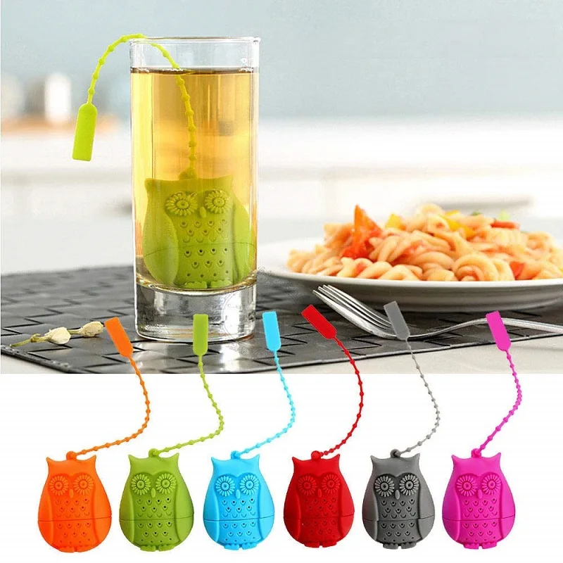 Funny Owl Shape Heatproof Food Grade Silicone Tea Ball Strainer Loose Leaf Tea Infuser, Oem
Funny Owl Shape Heatproof Food Grade Silicone Tea Ball Strainer Loose Leaf Tea Infuser, Oem