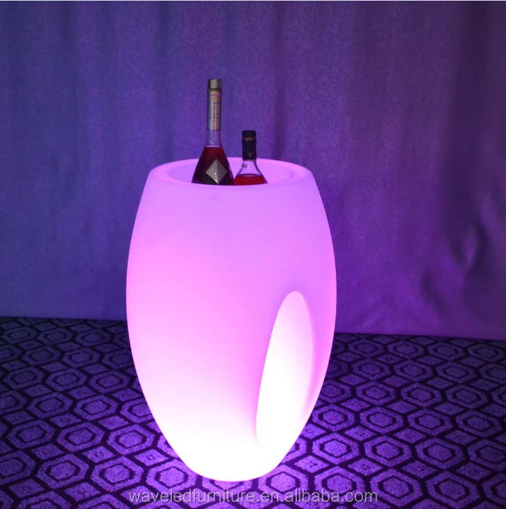 Waterproof glow pot planter LED flower vase light for decoration weeding