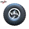 10 inch wheelchair skateboard spare part pu foam flat free tire drive wheels with cap