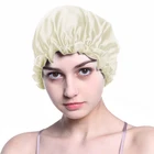 long hair satin bonnet braid night cap hats