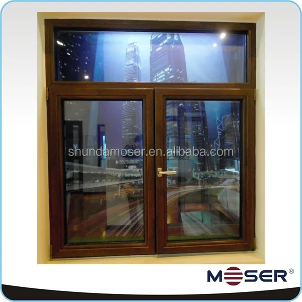 Moser Italian Style Aluminum Wood casement windows German hardware