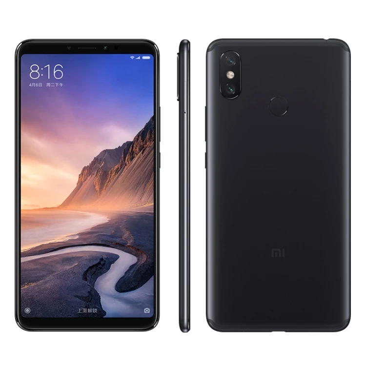

Xiaomi Mi Max 3 Mobile Phone, 4GB+64GB Global Official Version Dual AI Rear Cameras Face & Fingerprint ID Dual SIM(Black)