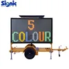 Outdoor Mobile Trailers Dynamic VMS Portable Variable Message Signs