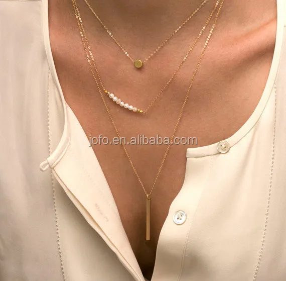 2015 Fashion Sexy Stick Simple Three Layer Trendy Gold Plated Necklaces For Women and Young Lady.Elegant Necklace Wholesale
2015 Fashion Sexy Stick Simple Three Layer Trendy Gold Plated Necklaces For Women and Young Lady.Elegant Necklace Wholesale