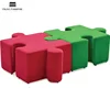 Free combination puzzled ottoman sofa set designs in kids zone seating