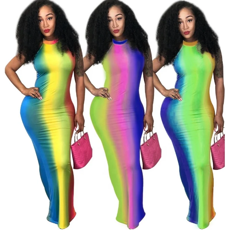 eBay 2019 Luxury Sexy Backless Bodycon Rainbow Color Night Club Maxi Dresses Tie Dye Print Woman Dress, As picture
eBay 2019 Luxury Sexy Backless Bodycon Rainbow Color Night Club Maxi Dresses Tie Dye Print Woman Dress, As picture