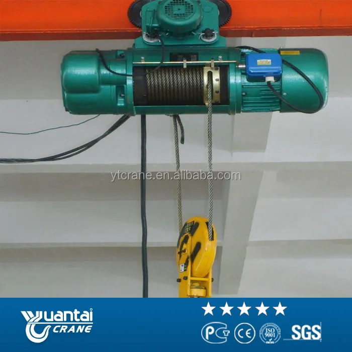 High Efficiency European Standard Electric Wire Rope Hoist With Imported Electrical Part