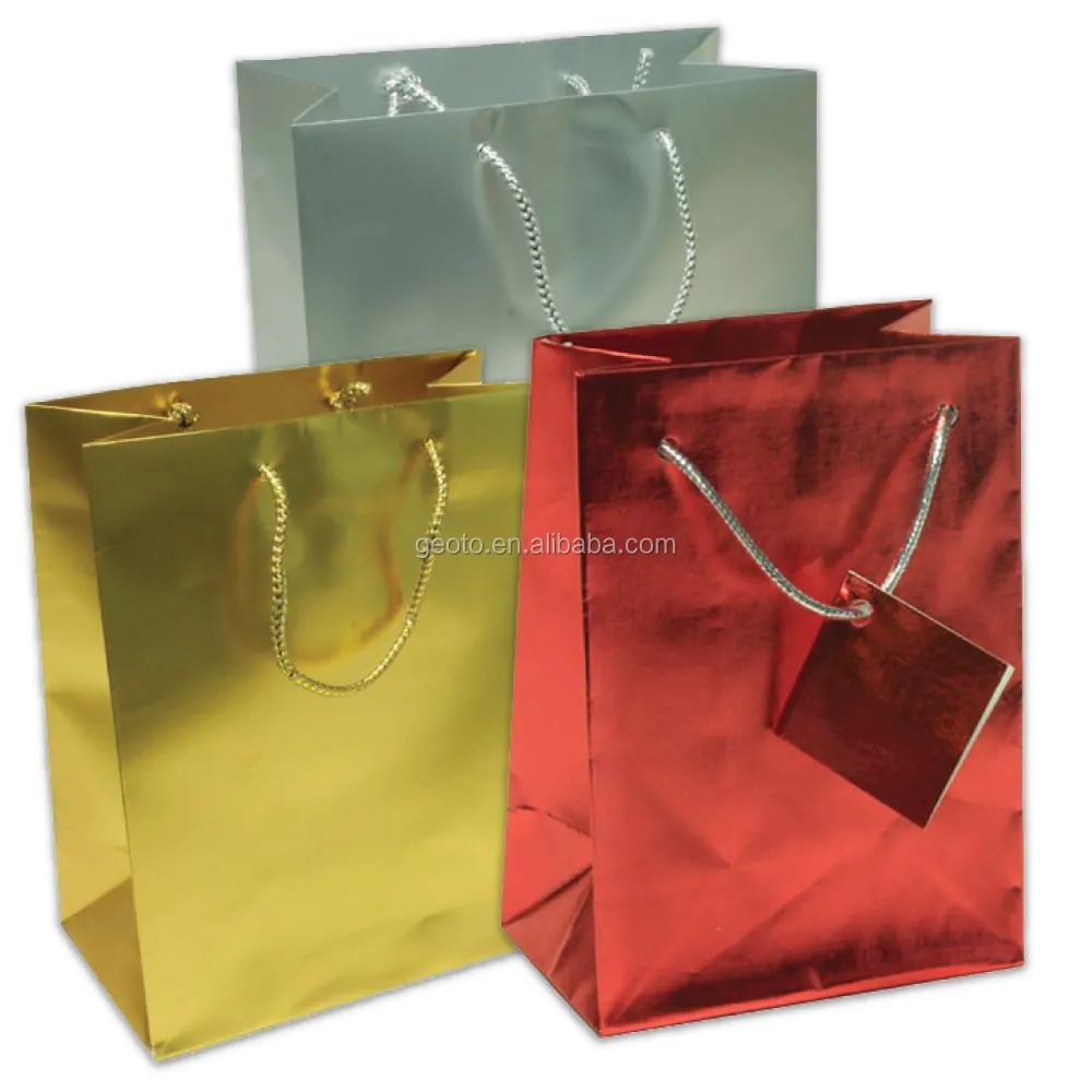 recyclable custom full color printing paper bag with your own