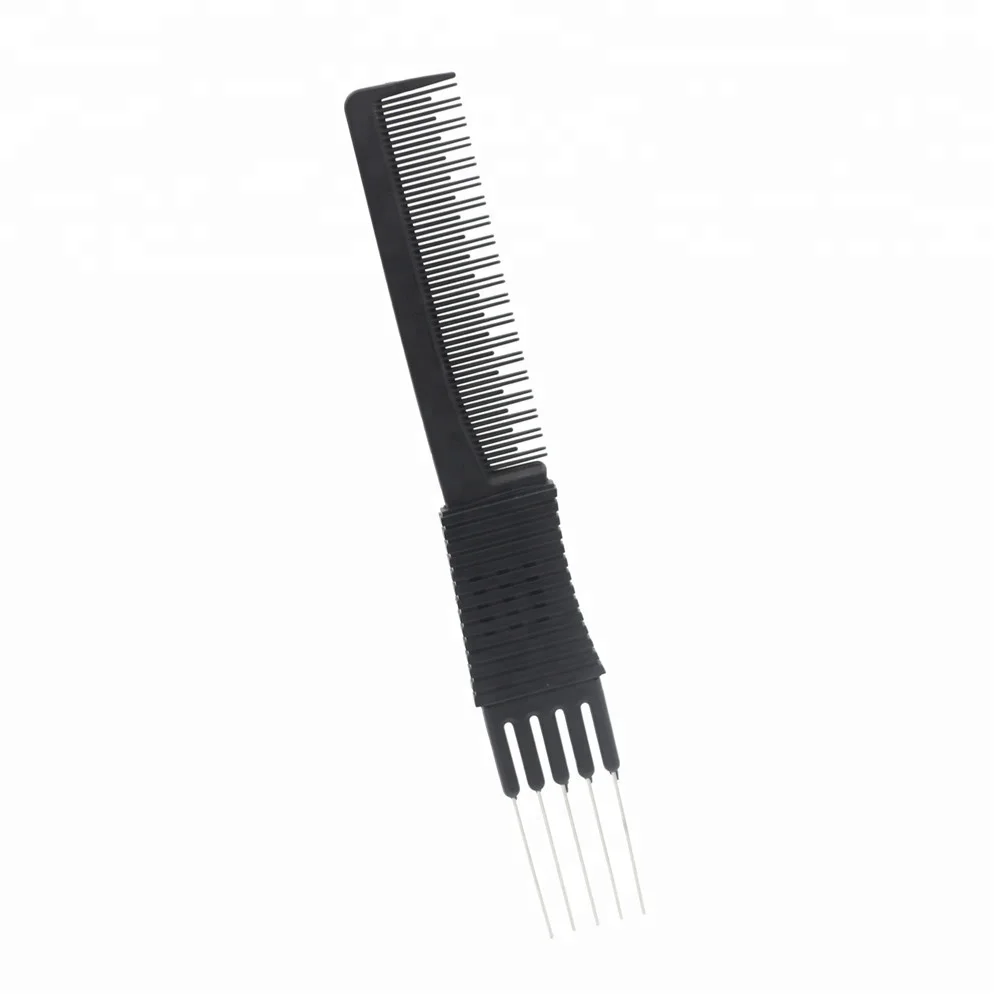 Carbon Anti Static Hair Fork Comb In 5 Steel Pins Design Salon Carbon Fiber Hair Styling Comb For Barber
Carbon Anti Static Hair Fork Comb In 5 Steel Pins Design Salon Carbon Fiber Hair Styling Comb For Barber