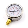 2 / 2.5 inch ss liquid filled utility pressure gauges 0-25 bar