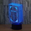 Dropship Bible 3D Optical Illusion Night Light 7 Color Changing Table Lamps with Acrylic Flat &amp; ABS Base USB Cable