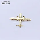 Custom private design 3d aircraft model gold badges