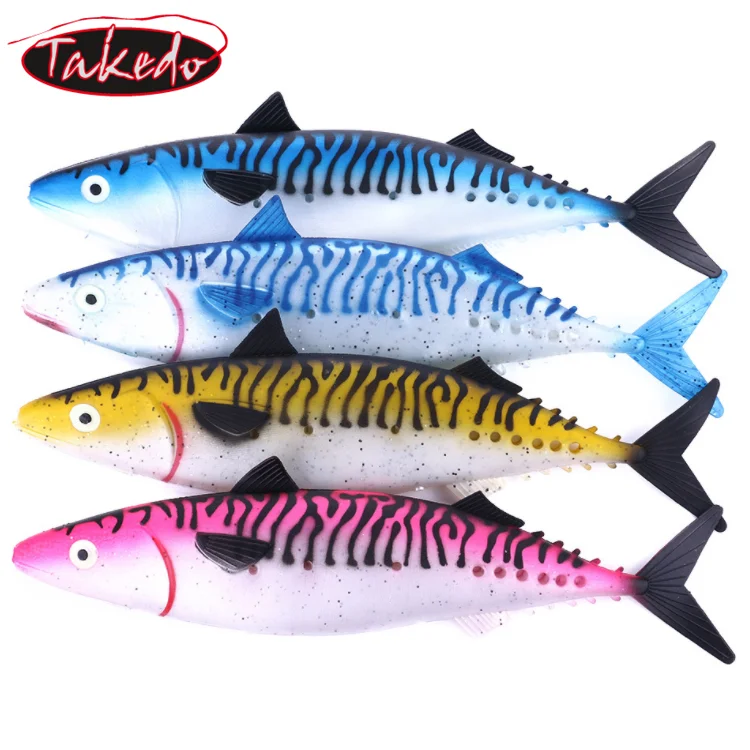 TAKEDO SO302 Spanish mackerel Deep Sea Big Bait Ripper Soft Lure 35cm 115g Tunas Grouper Long Casting Fishing Lure
TAKEDO SO302 Spanish mackerel Deep Sea Big Bait Ripper Soft Lure 35cm 115g Tunas Grouper Long Casting Fishing Lure