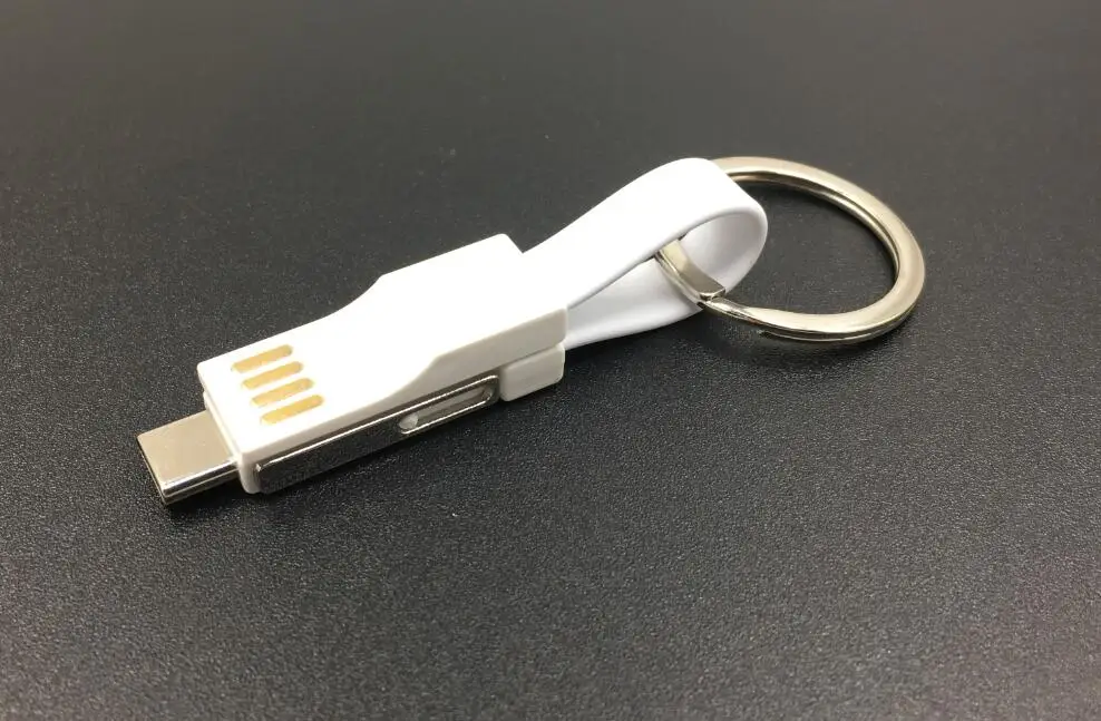 Portable 3in1 magnetic charging cable with keychain for IOS for Android for Type C device - ANKUX.COM