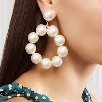 14296 Barlaycs Wholesale Statement Fashion Big Beaded Pearl Hoop Earrings for Women Jewelry
14296 Barlaycs Wholesale Statement Fashion Big Beaded Pearl Hoop Earrings for Women Jewelry