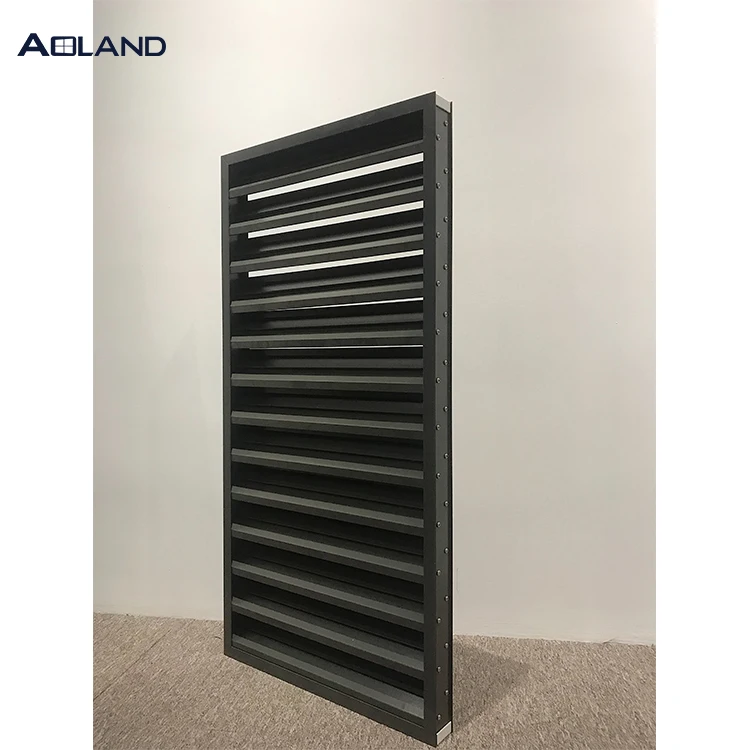 Aluminium fixed louvre windows for ventilation