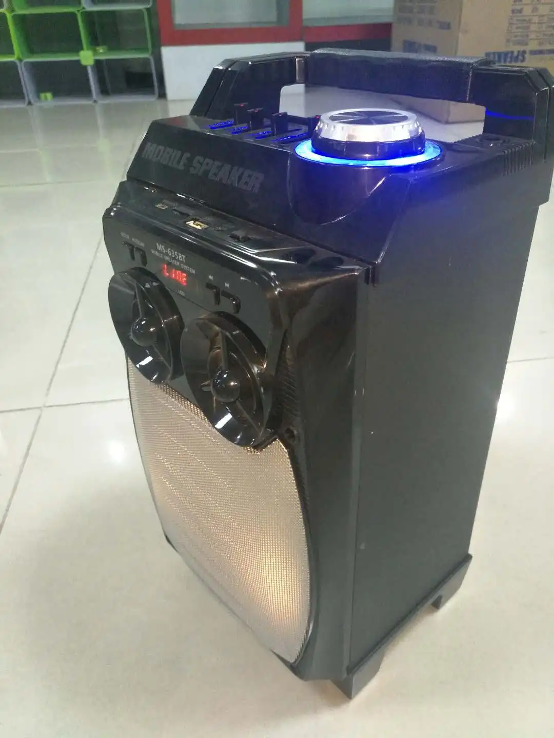 2018 new ms-645bt portable speaker with mp3/ mobile / usb / tf / fm radio / aux input /EQ / remote /bt speaker - ANKUX.COM