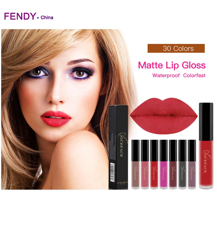 Hot Sale Vegan Lipstick Make Up 40colors Liquid Lipstick Matte