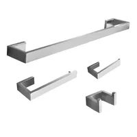Modern Bath 304 Stainless Steel Wall Mounted Bathroom Accessories Set with Four Piece
Modern Bath 304 Stainless Steel Wall Mounted Bathroom Accessories Set with Four Piece