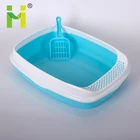Hot selling Plastic Pet Litter Tray W cat pan with scoop