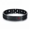 Wholesale bracelet men stainless steel medical alert japanese magnetic id bracelet