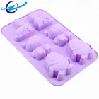 2018 new design best selling products Different animal shapes 6 cavity silicone big cake mould