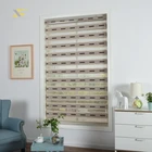 Home decor wind pleated rainbow roller zebra blind with pleats