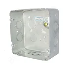 cETL listed 4-11/16"assembly Square Canadian style outlet box with concentric knockouts and earth grounding