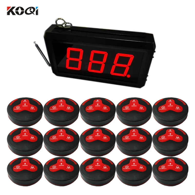 Easy to Use Quick Service Restaurant Table Call Wireless Service Call Button Restaurant Paging System
Easy to Use Quick Service Restaurant Table Call Wireless Service Call Button Restaurant Paging System
