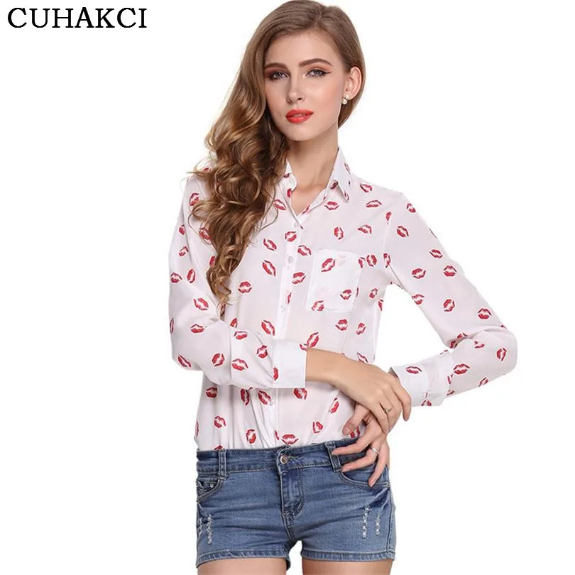New Female Tops Button Long sleeve Elegant Chiffon Casual Women Custom T Shirt Custom Ladies Printed Lapel 
New Female Tops Button Long sleeve Elegant Chiffon Casual Women Custom T Shirt Custom Ladies Printed Lapel