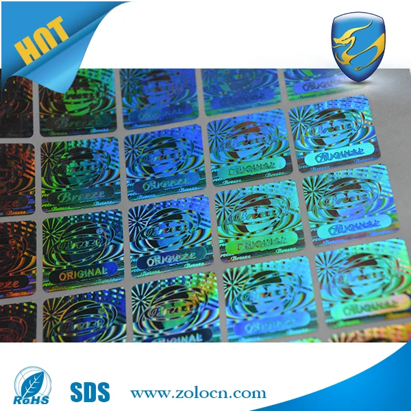 Serial number hologram sticker holographic void sticker 3D hologram sticker