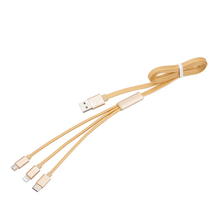 USB Fast Charging Cable iOS Android Type C 3 In 1 USB Cable, Rose gold;grey;gold or custom
USB Fast Charging Cable iOS Android Type C 3 In 1 USB Cable, Rose gold;grey;gold or custom