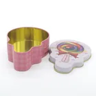 Lollipop shape irregular food storage/candy gift packaging tin box for sale