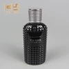 80ml Black Round Perfume Glass Spray Bottle with Metal Cap