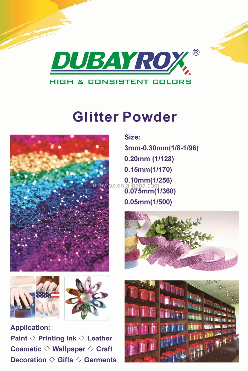 dubayrox glitter powder