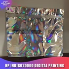 HP Indigo digital print Laser + transparent zipper plastic bag for phone shell