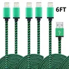 2M/6FT nylon braided pass 2A usb data sync cable For iphone5/5S/6/6Plus/7/8/X/XS MAX/XR ipad Weave Charging Cable ios12
