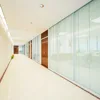 Dimmable double glass partition with blinds,aluminium alloy glass partition