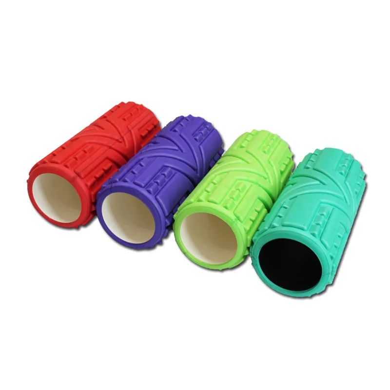 Professional EVA arrow carved hollow core foam roller tetured deep -tissue massage roller yoga fitness roller