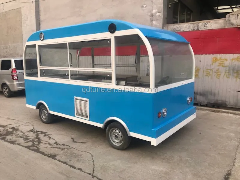 Détails de la nourriture du chariot de vente de nourriture de rue électrique en plein air